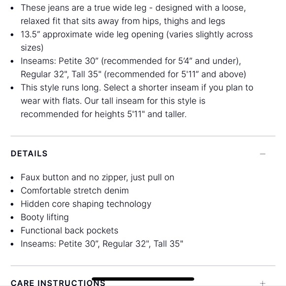 Spanx wide leg jeans size M - Picture 5 of 5